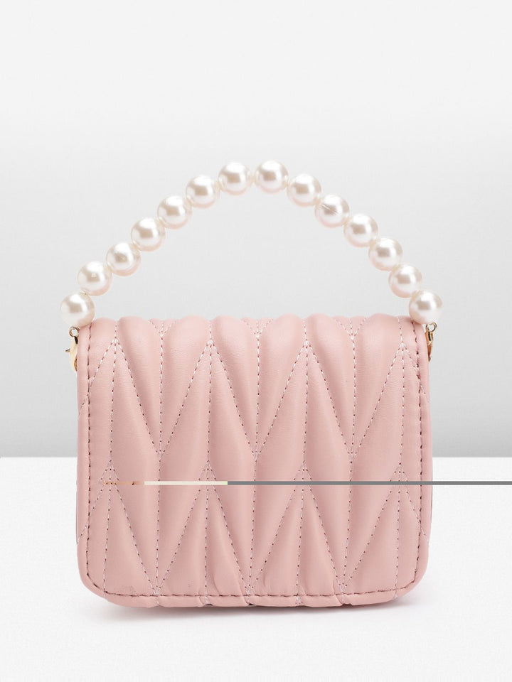 DressBerry Structured Quilted Satchel Bag
