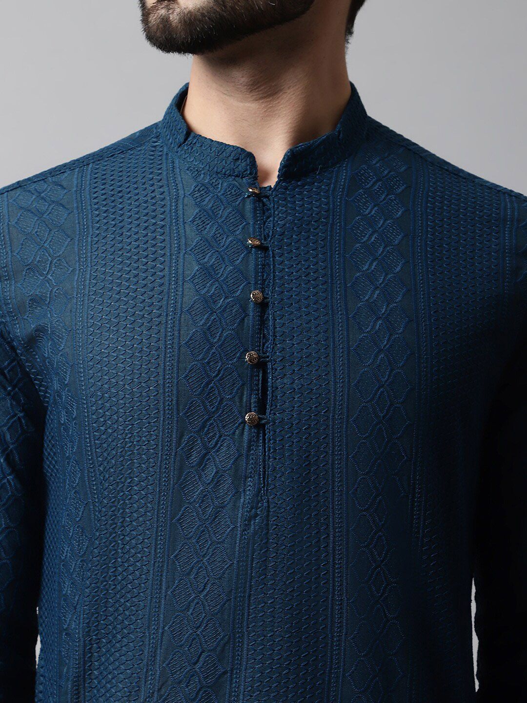 Jompers Men Teal Kurta