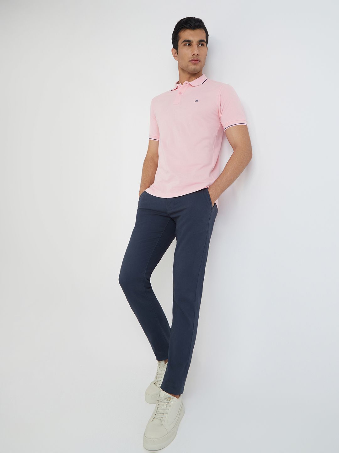 Raymond Pure Cotton Modern Fit Polo Collar T-shirt