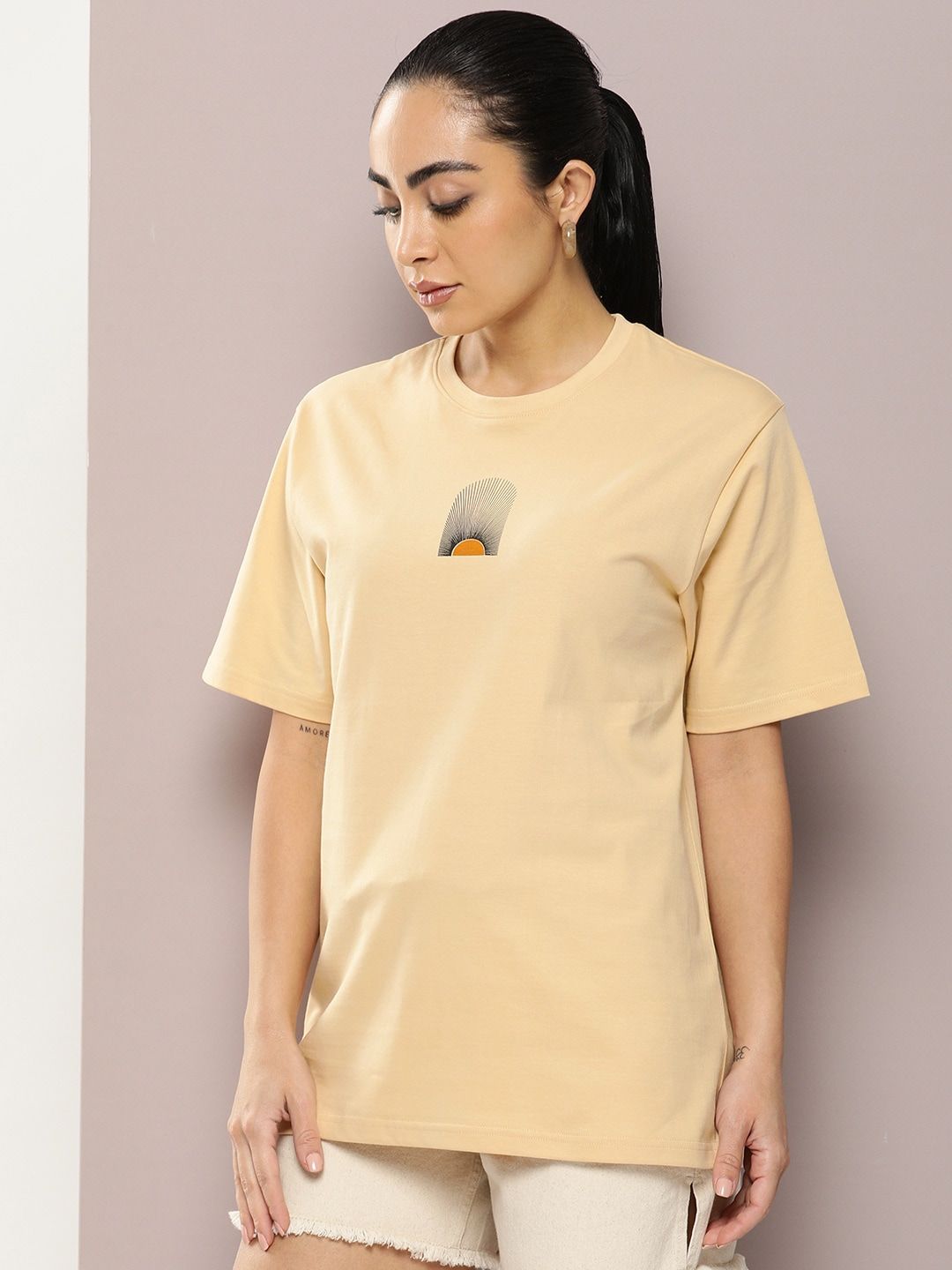 DILLINGER Graphic Printed Oversized Pure Cotton T-Shirt