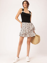 DressBerry Vintage Revival Bow Detail Scoop Neck Top