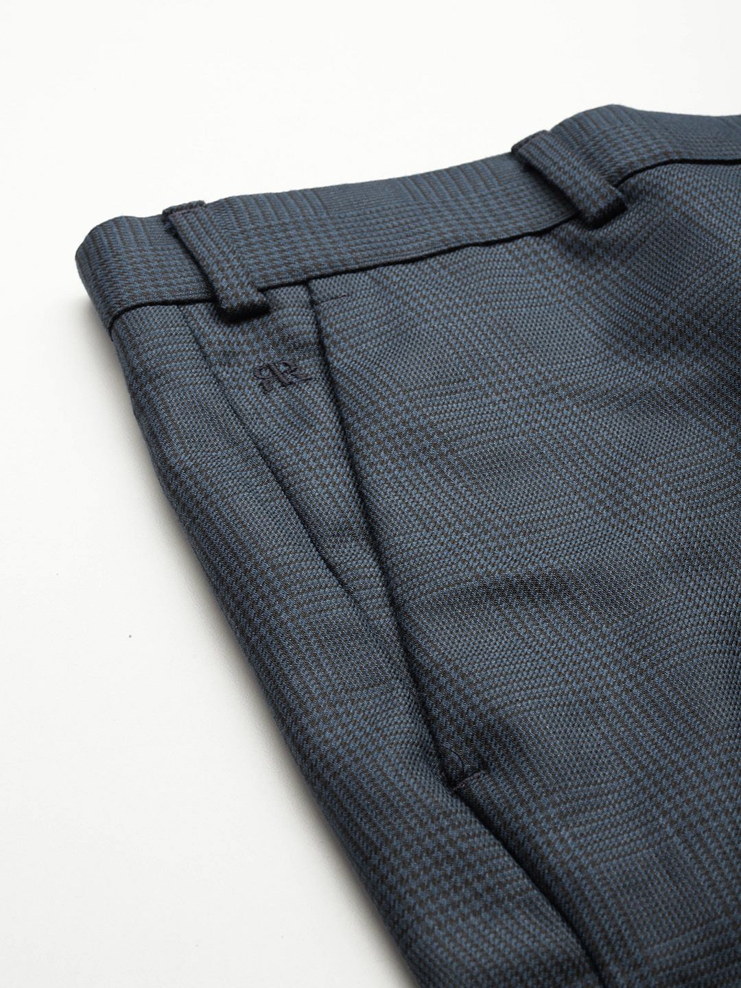 Raymond Men Checked Slim Fit Formal Trousers