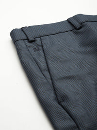 Raymond Men Checked Slim Fit Formal Trousers