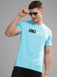 ADRO Men Typography Printed Applique T-shirt