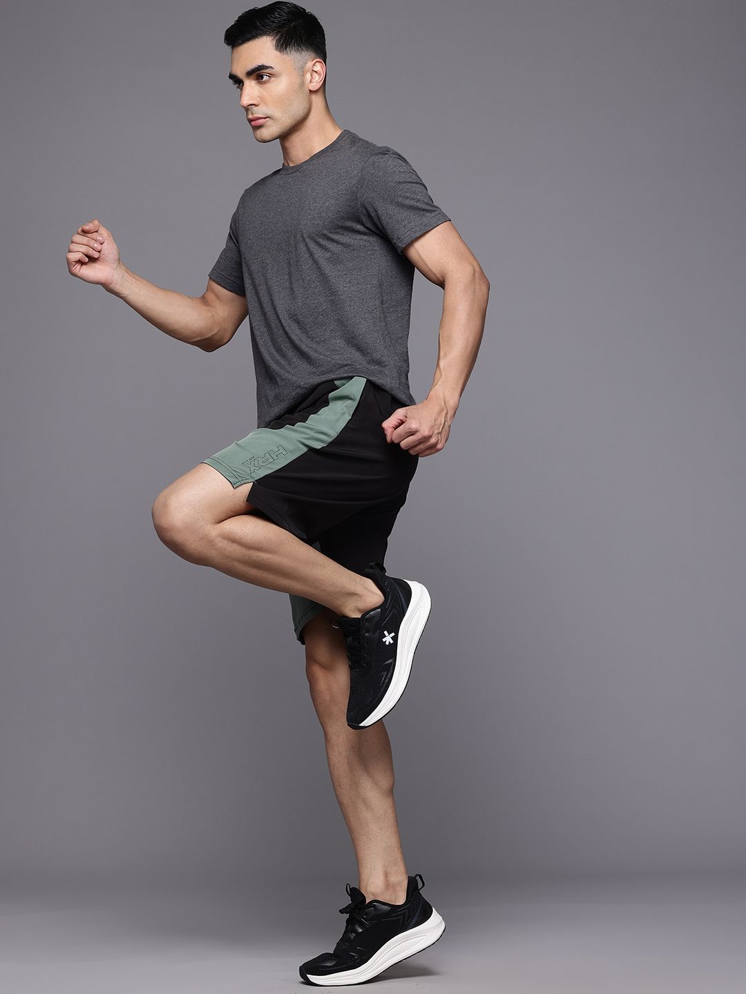 HRX by Hrithik Roshan Men Colourblocked Running Shorts