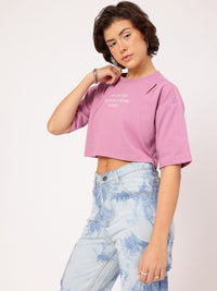 DressBerry Cut Out Detail Printed Boxy Sweatshirt