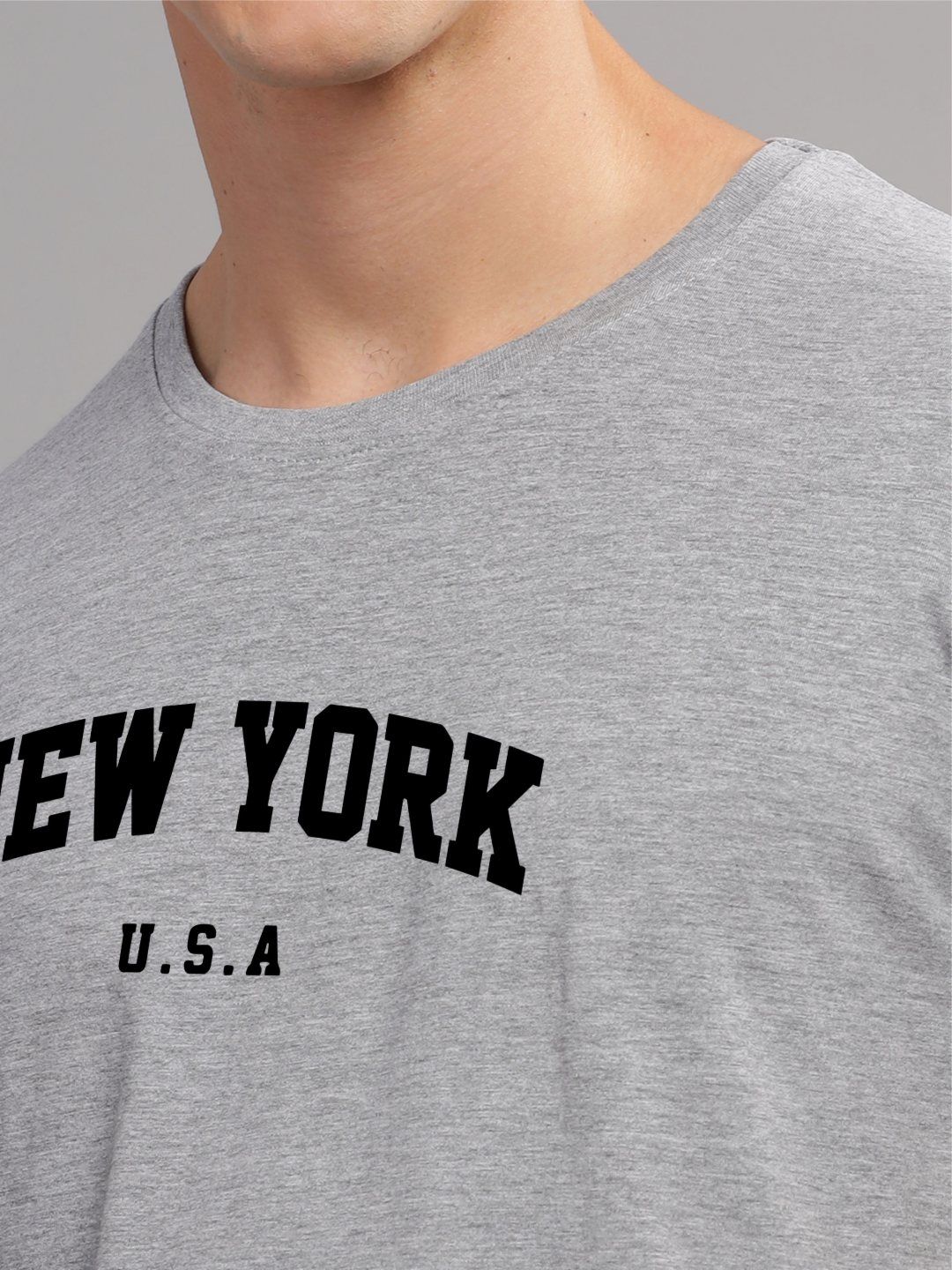 ADRO Men Typography Printed Raw Edge T-shirt