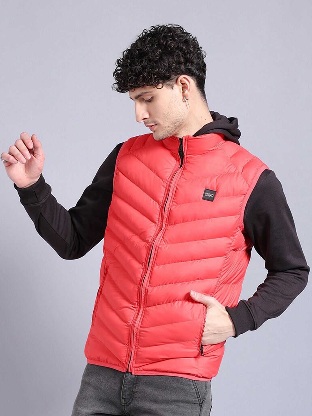 The Indian Garage Co Mock Collar Lightweight Puffer Jacket
