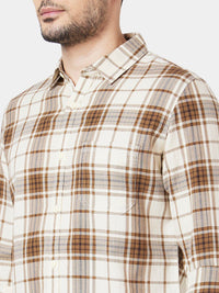 Spykar Classic Tartan memeriksa baju kasta Kain