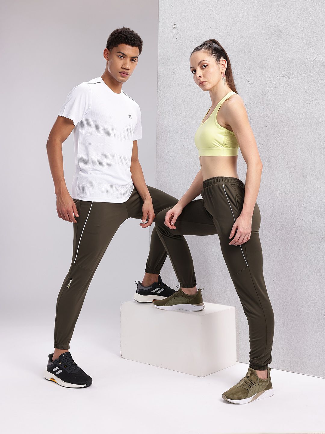 HRX by Hrithik Roshan Women Couple Collection Rapid-Dry Training Jogger Track Pants