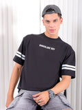 The Indian Garage Co Typography Printed Pure Cotton Boxy T-shirt
