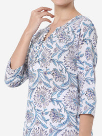 KALINI Women Floral Printed Regular Kurta with Trousers & With Dupatta