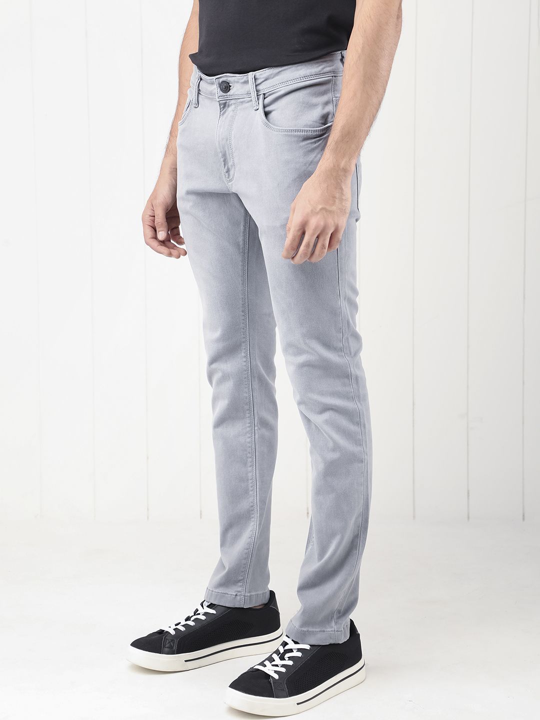 RARE RABBIT Men Velles Slim Fit Mid-Rise Cotton Jeans
