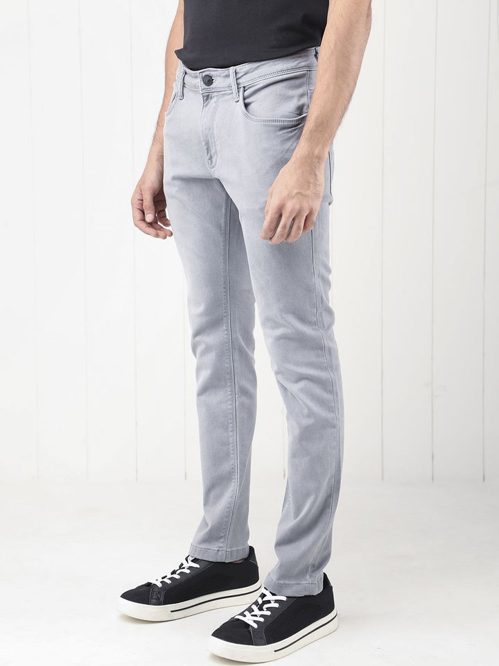 RARE RABBIT Men Velles Slim Fit Mid-Rise Cotton Jeans