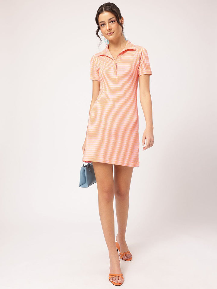 DressBerry Sporty Chic Striped T-shirt Dress
