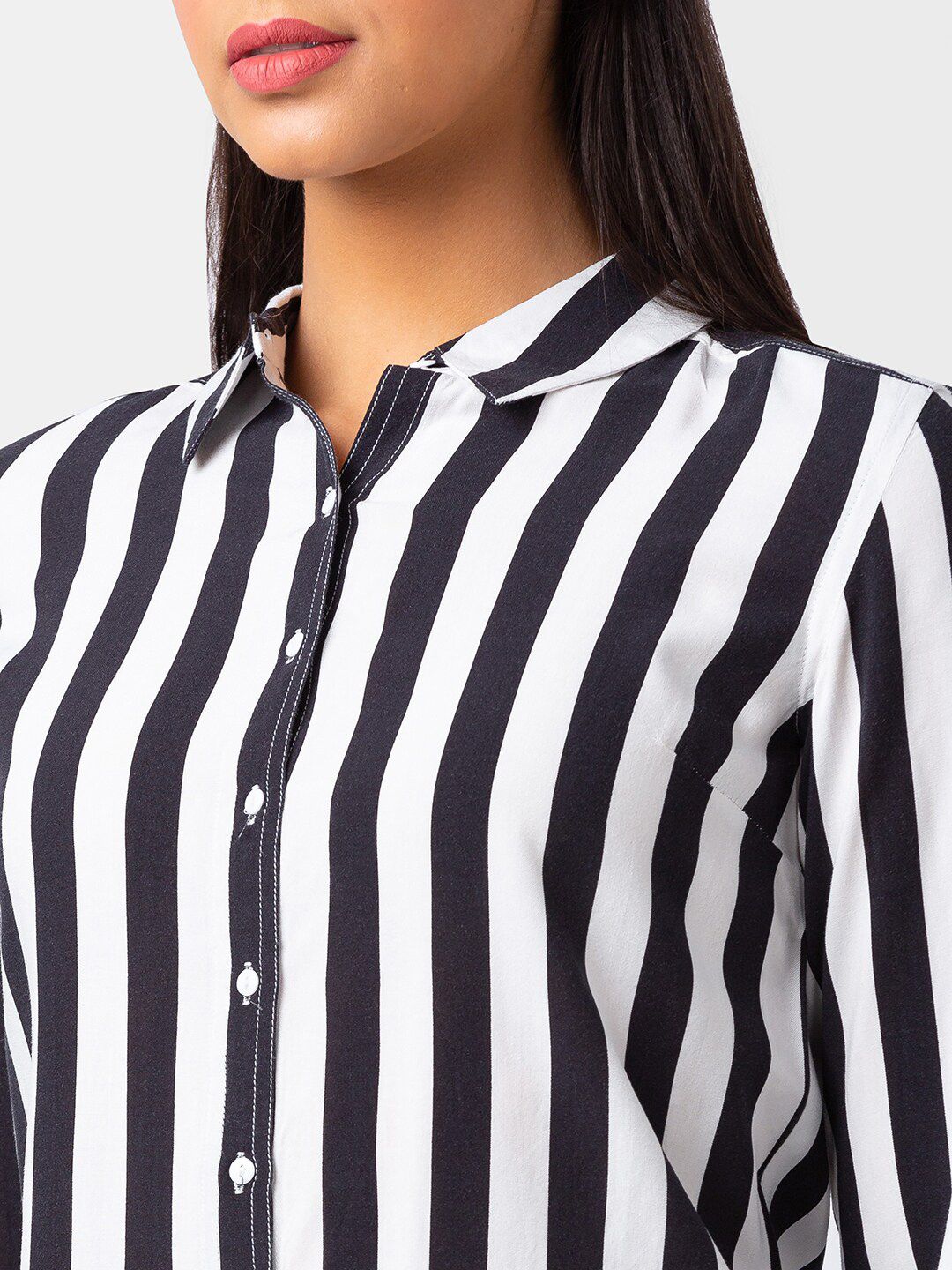 SPYKAR Women Striped Casual Cotton Shirt