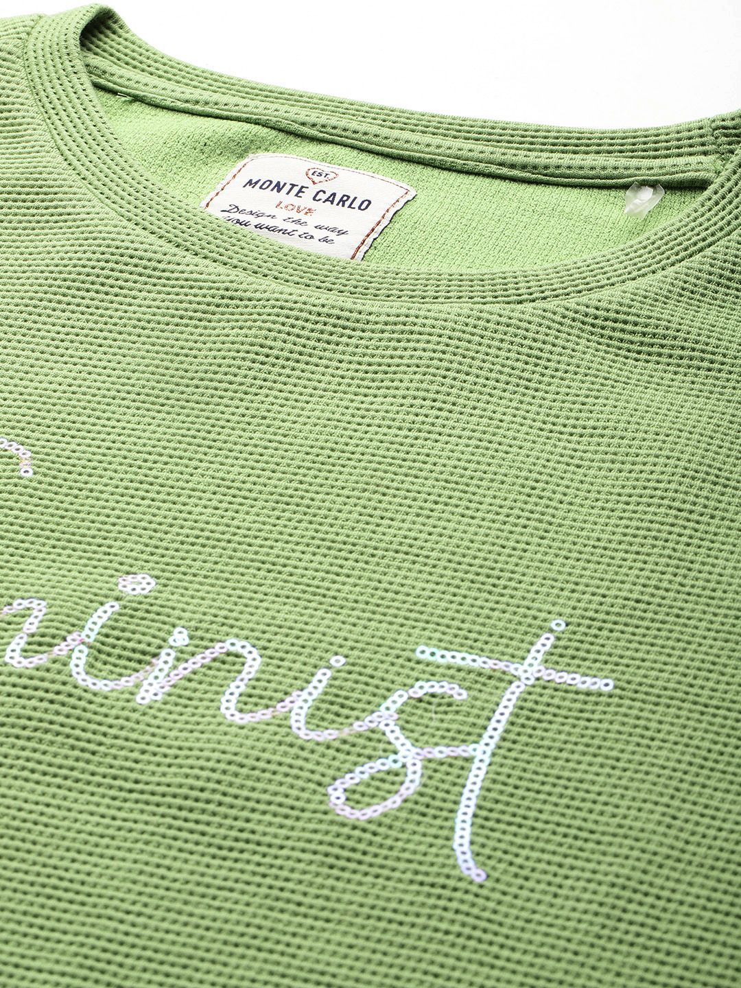 Monte Carlo Self-Design Sequined Sweatshirt