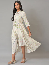 W Floral A-Line Midi Dress