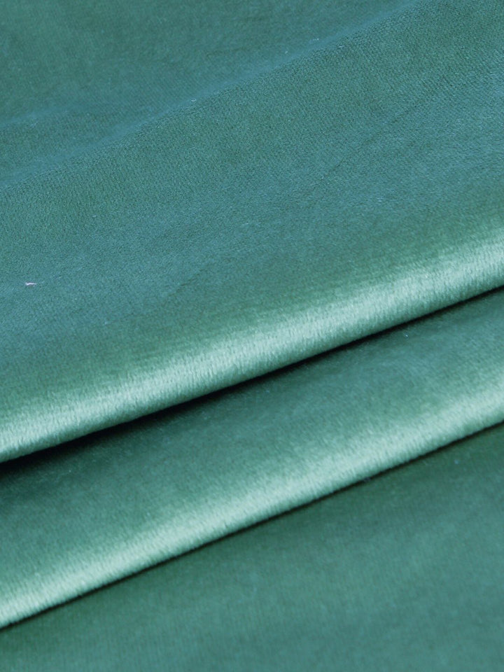STITCHNEST Green 5 Pieces Velvet Square Cushion Covers