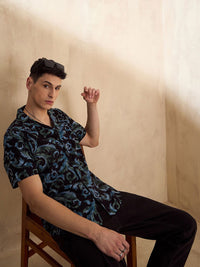 DENNISON Abstract Printed Oversized Casual Shirt