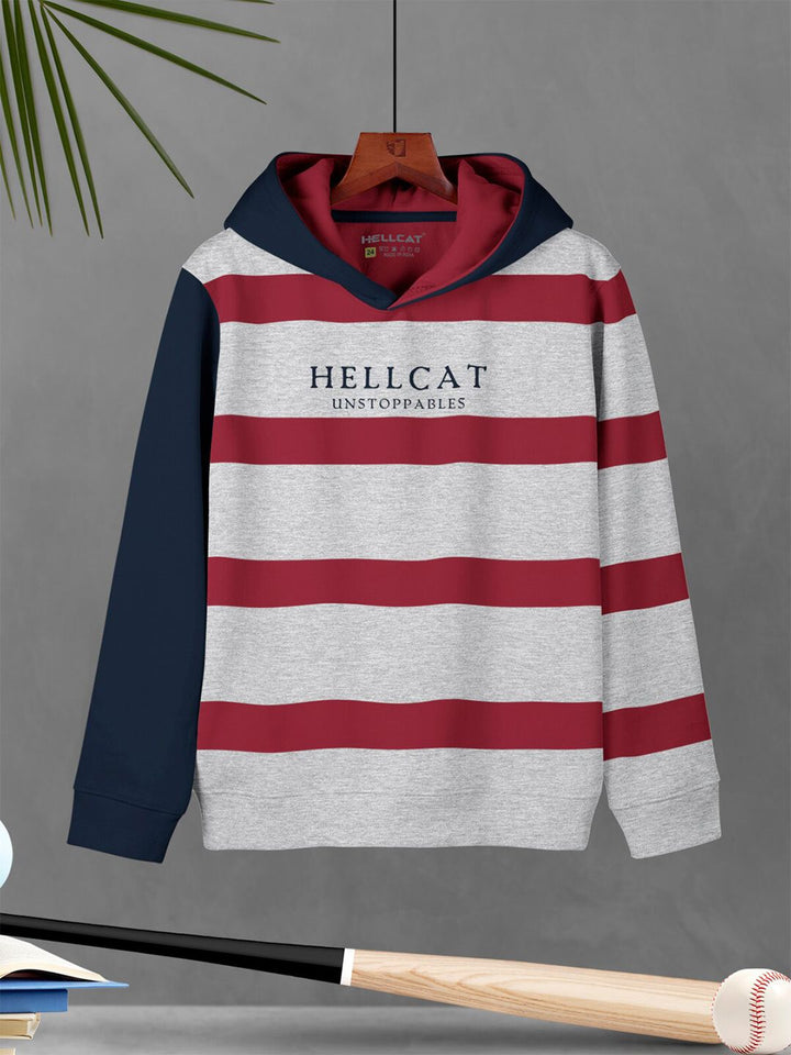 HELLCAT Boys Striped T-Shirt And Joggers