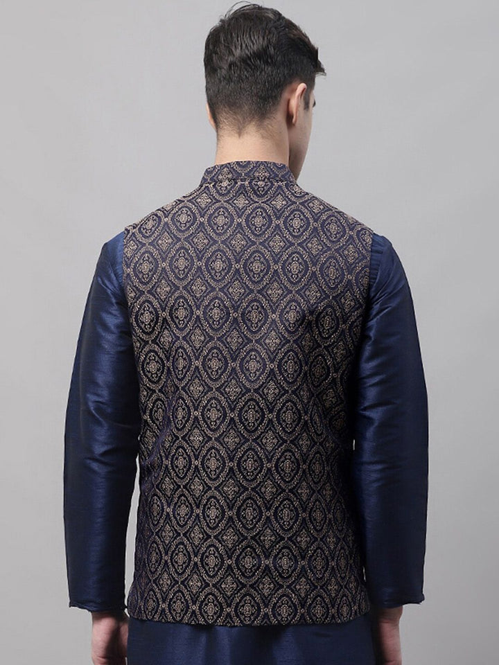 Jompers Men Woven Design Nehru Jacket
