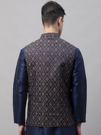 Jompers Men Woven Design Nehru Jacket