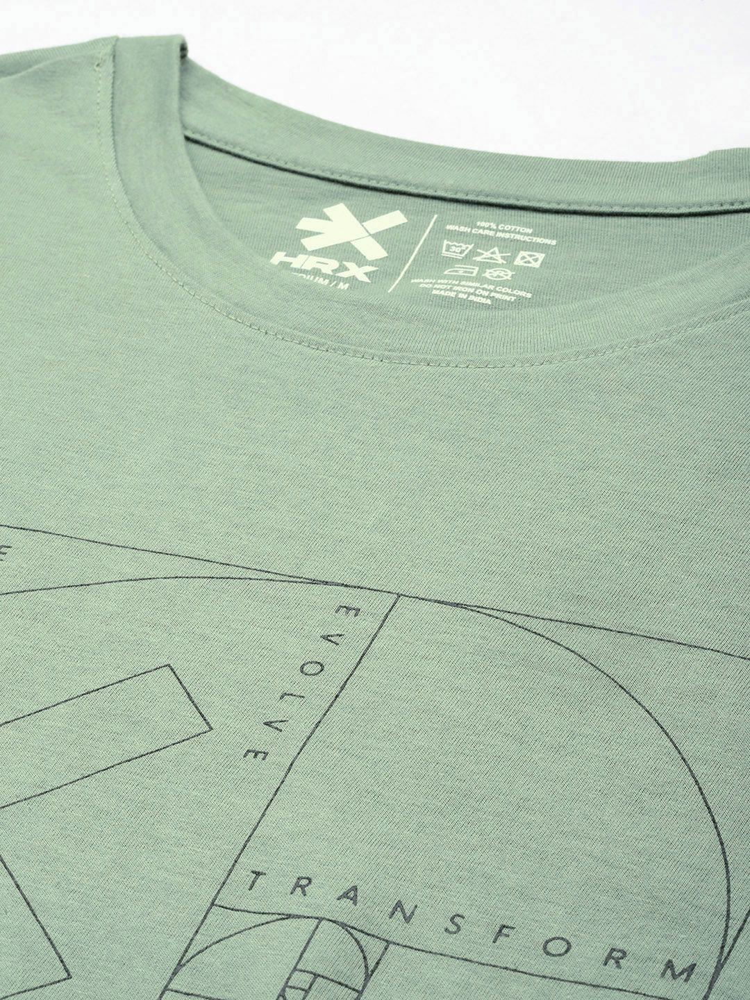 HRX by Hrithik Roshan Printed Pure Cotton Yoga T-shirt