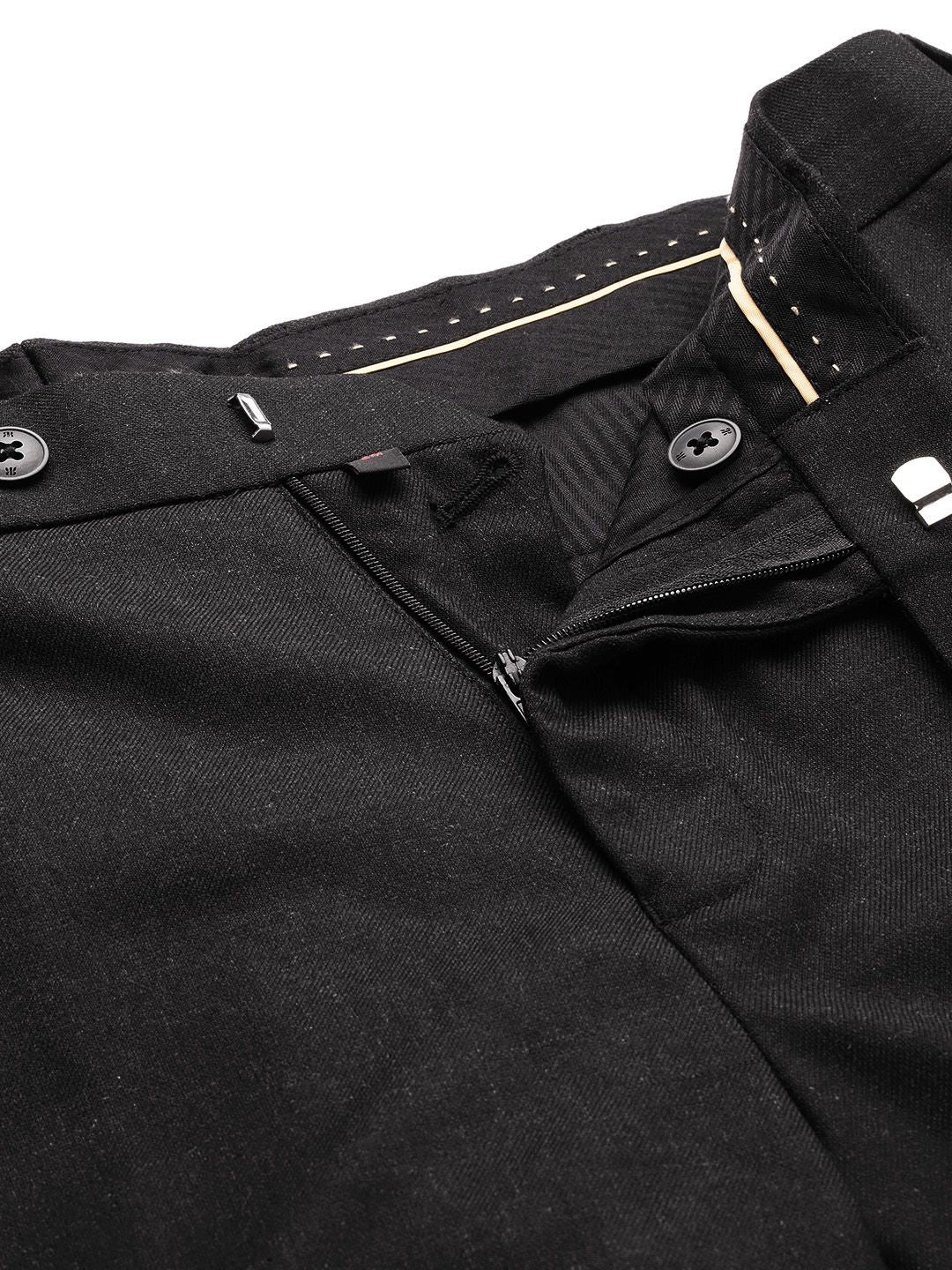 Raymond Men Mid-Rise Slim Fit Trousers