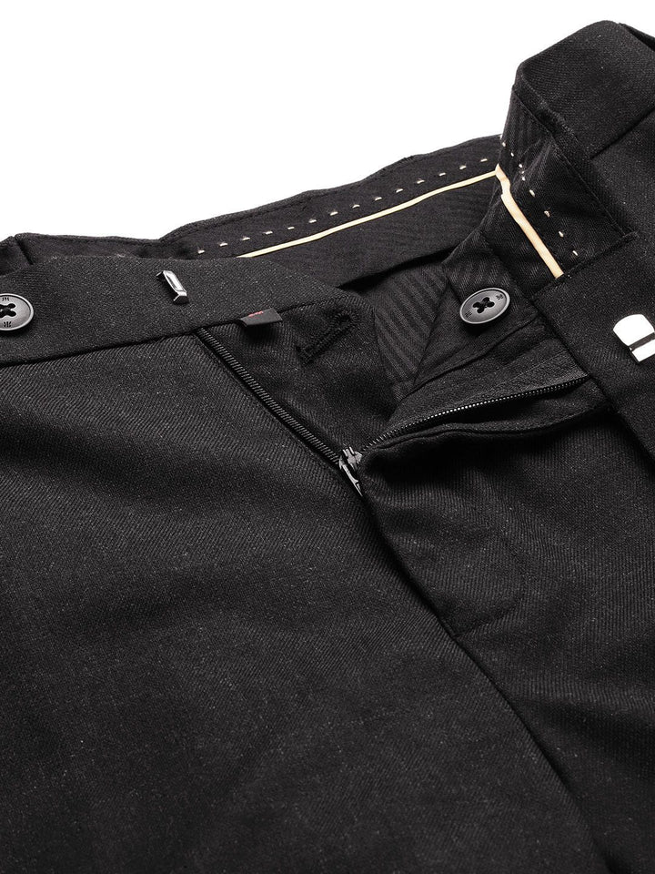 Raymond Men Mid-Rise Slim Fit Trousers