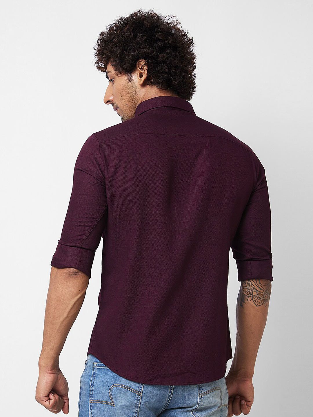 SPYKAR Spread Collar Cotton Casual Shirt