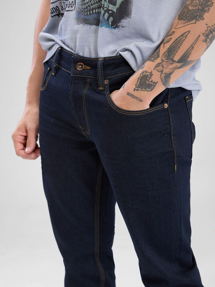 SPYKAR Men Slim Fit Low-Rise Clean Look Stretchable Jeans