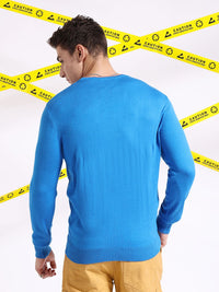 The Indian Garage Co Typography Printed Pullover Acrylic Sweater