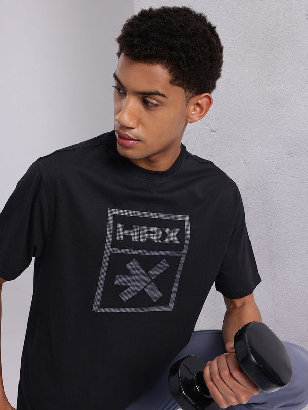 HRX by Hrithik Roshan Brand Logo Print Training T-shirt