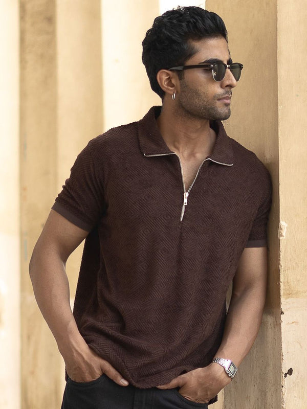 Powerlook Men Polo Collar T-shirt