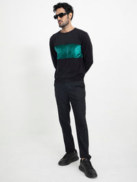 RARE RABBIT Men Tide Colourblocked Sweatshirt