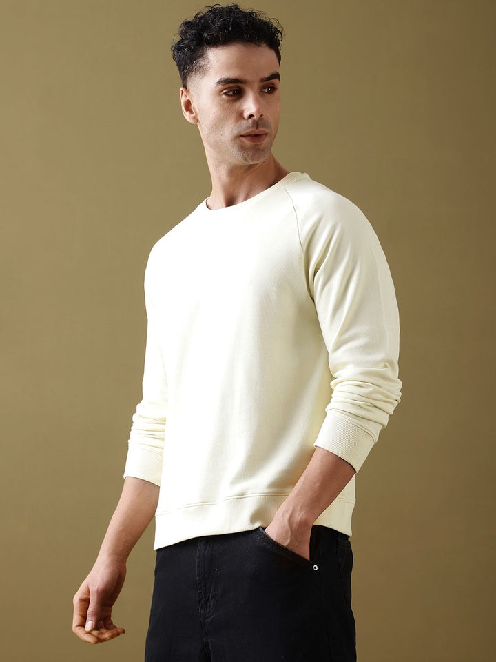 DILLINGER Men Solid Ultra Soft Drapey Cotton Raglan T-Shirt