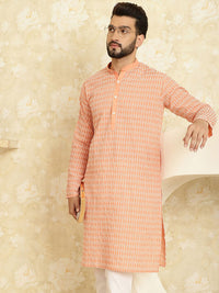 SOJANYA Ethnic Motifs Embroidered Pure Cotton Regular Kurta