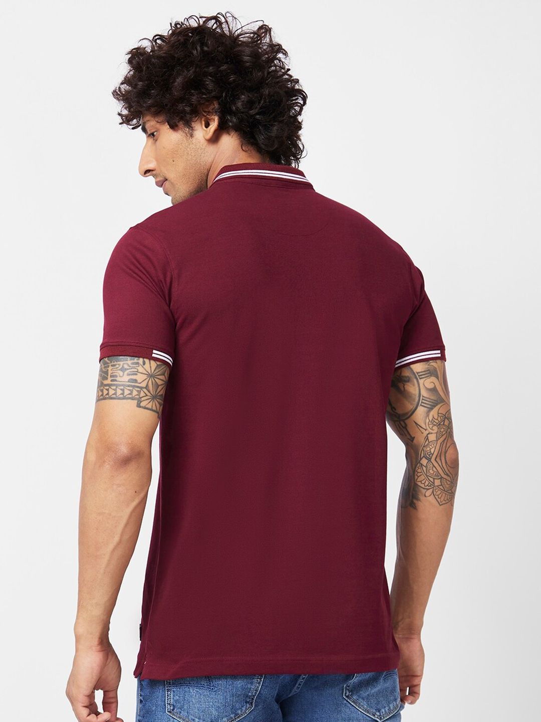 SPYKAR Polo Collar Slim Fit T-shirt