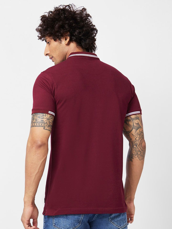 SPYKAR Polo Collar Slim Fit T-shirt
