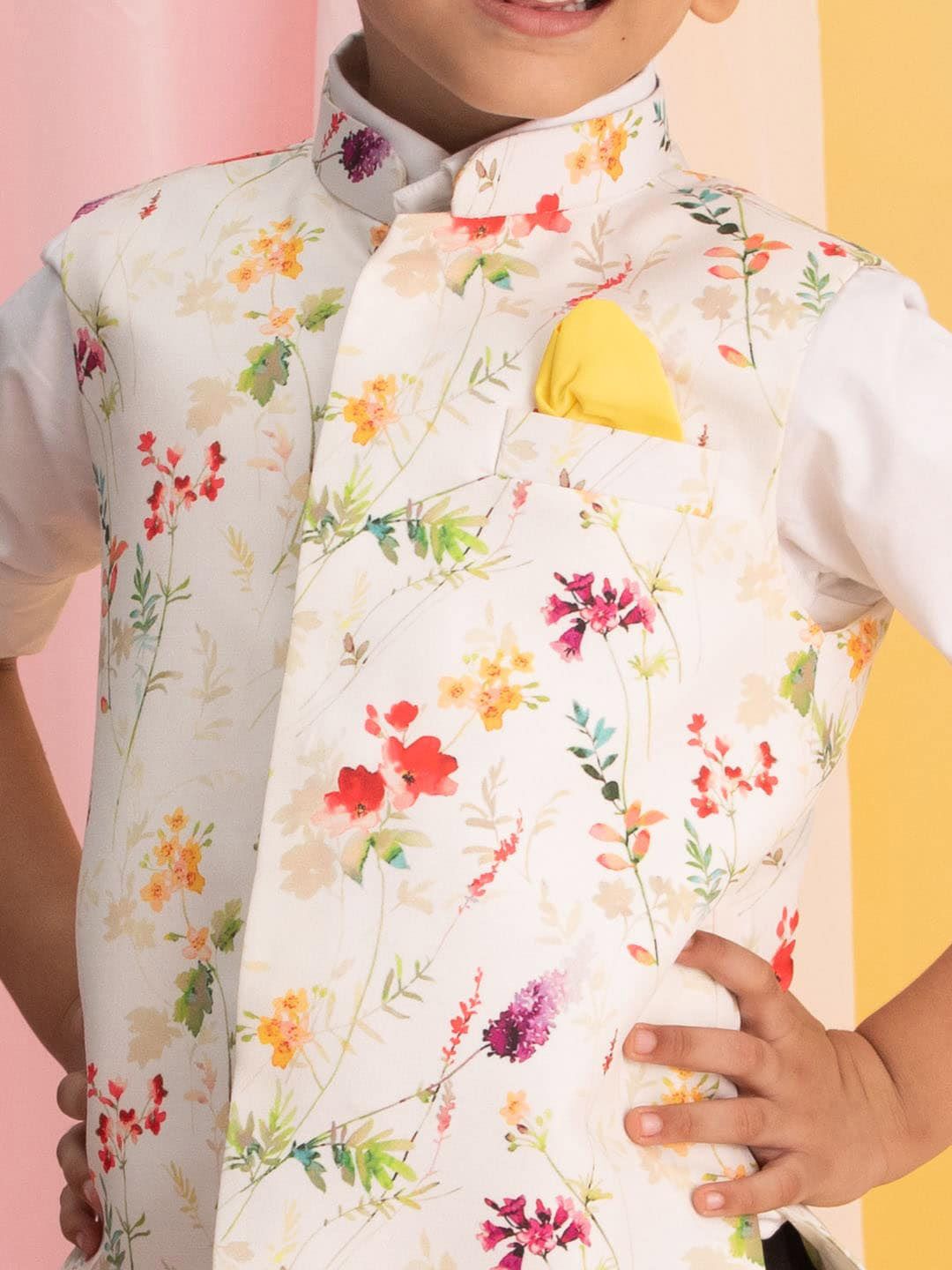 VASTRAMAY Boys Printed Nehru Jackets