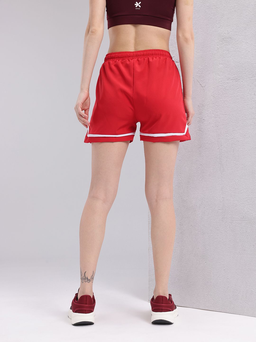 HRX by Hrithik Roshan Women Striped Training Shorts