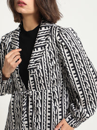 RAREISM Abstract Printed Tie Ups Shirt Style Top