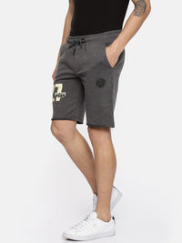 Being Human Men Charcoal Grey Shorts
