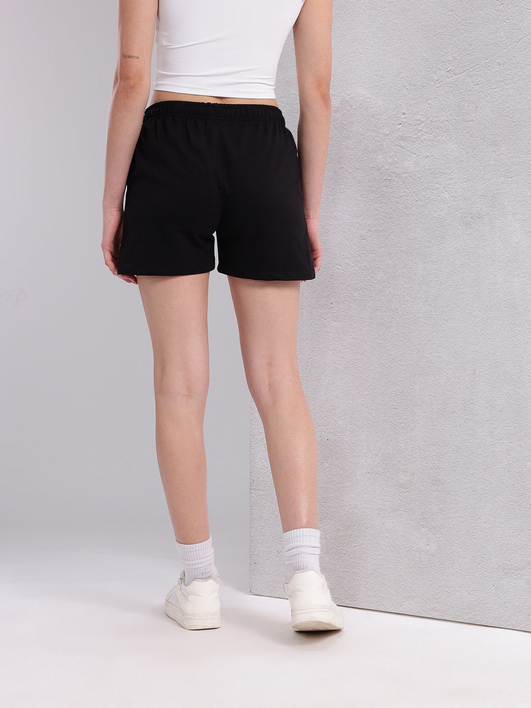 HRX by Hrithik Roshan Women Typography Printed Shorts