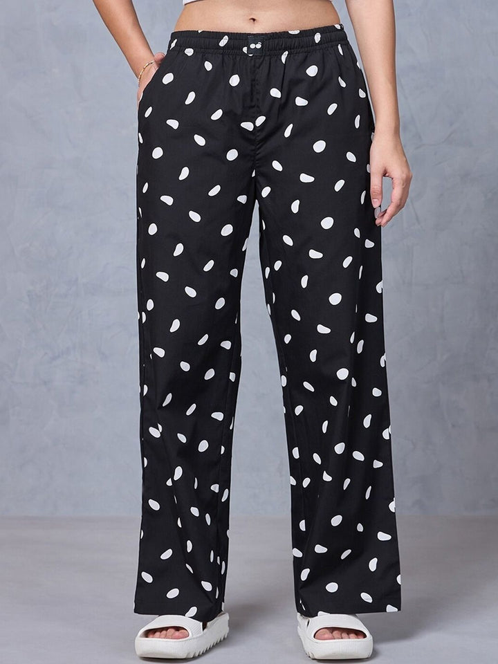 Bewakoof Women All Over Printed Wide Leg Pyjamas