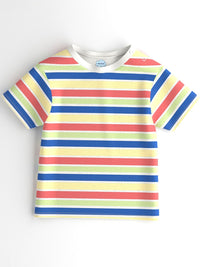 Nauti Nati Boys Pack of 2 Graphic Printed Cotton Antimicrobial T-shirts