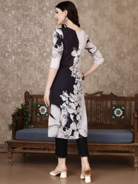 KALINI Women Floral Embroidered Regular Thread Work Kurta Trousers With Dupatta