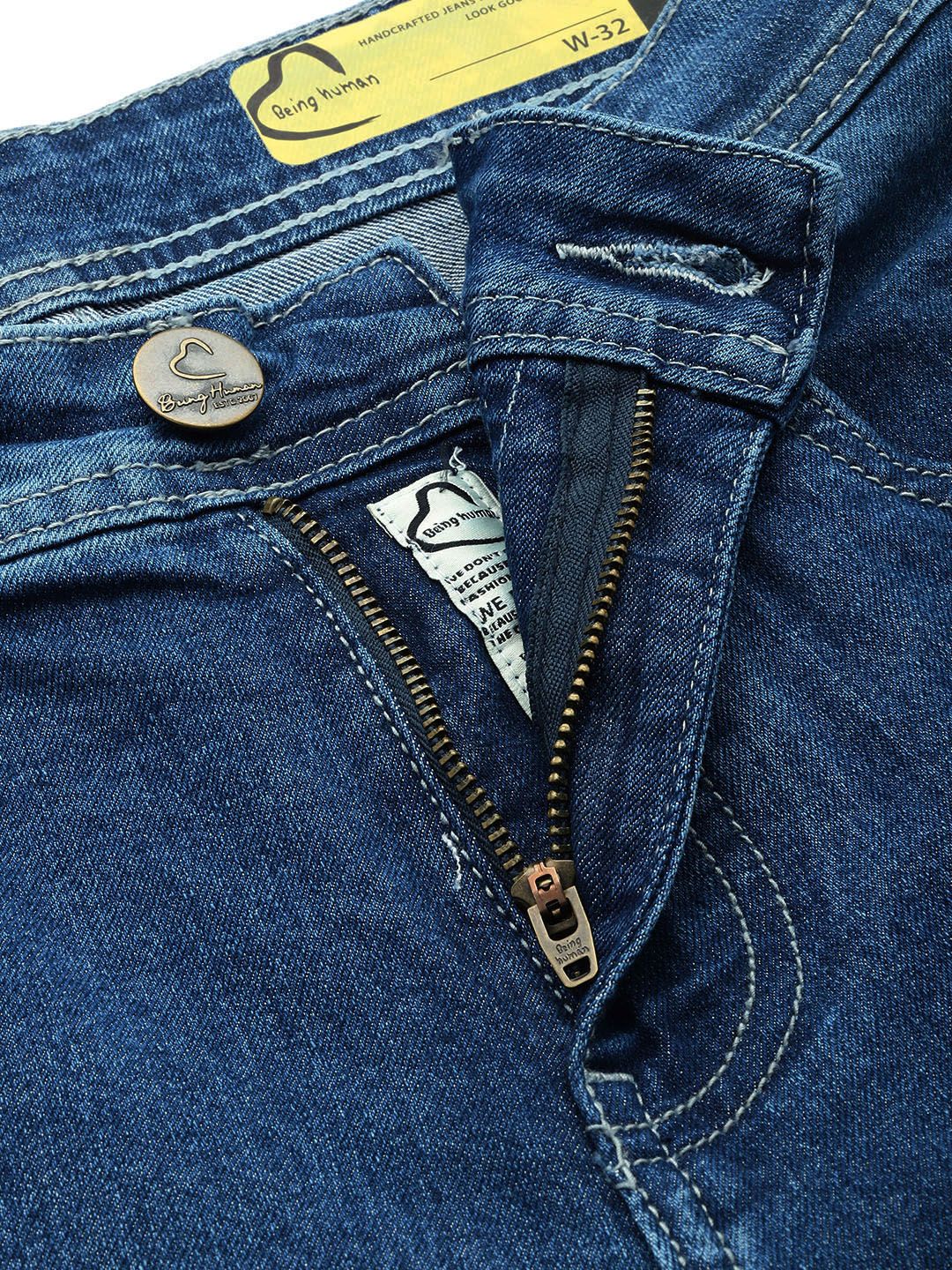 Being Human Men Slim Fit Light Fade Stretchable Jeans
