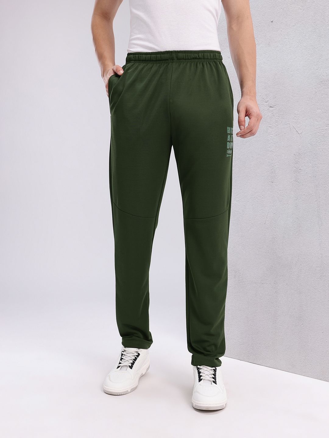 HRX by Hrithik Roshan Men Mid-Rise Regular Fit Lifestyle Track Pants